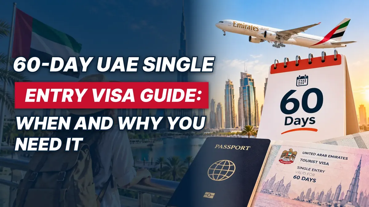 60-Day UAE Single Entry Visa Guide: When and Why You Need It